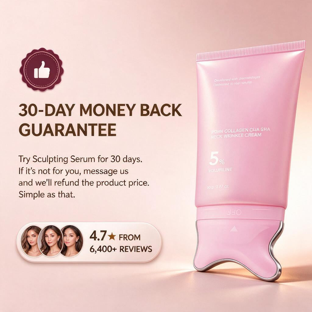 30-day money back guarantee on Sculpting Serum